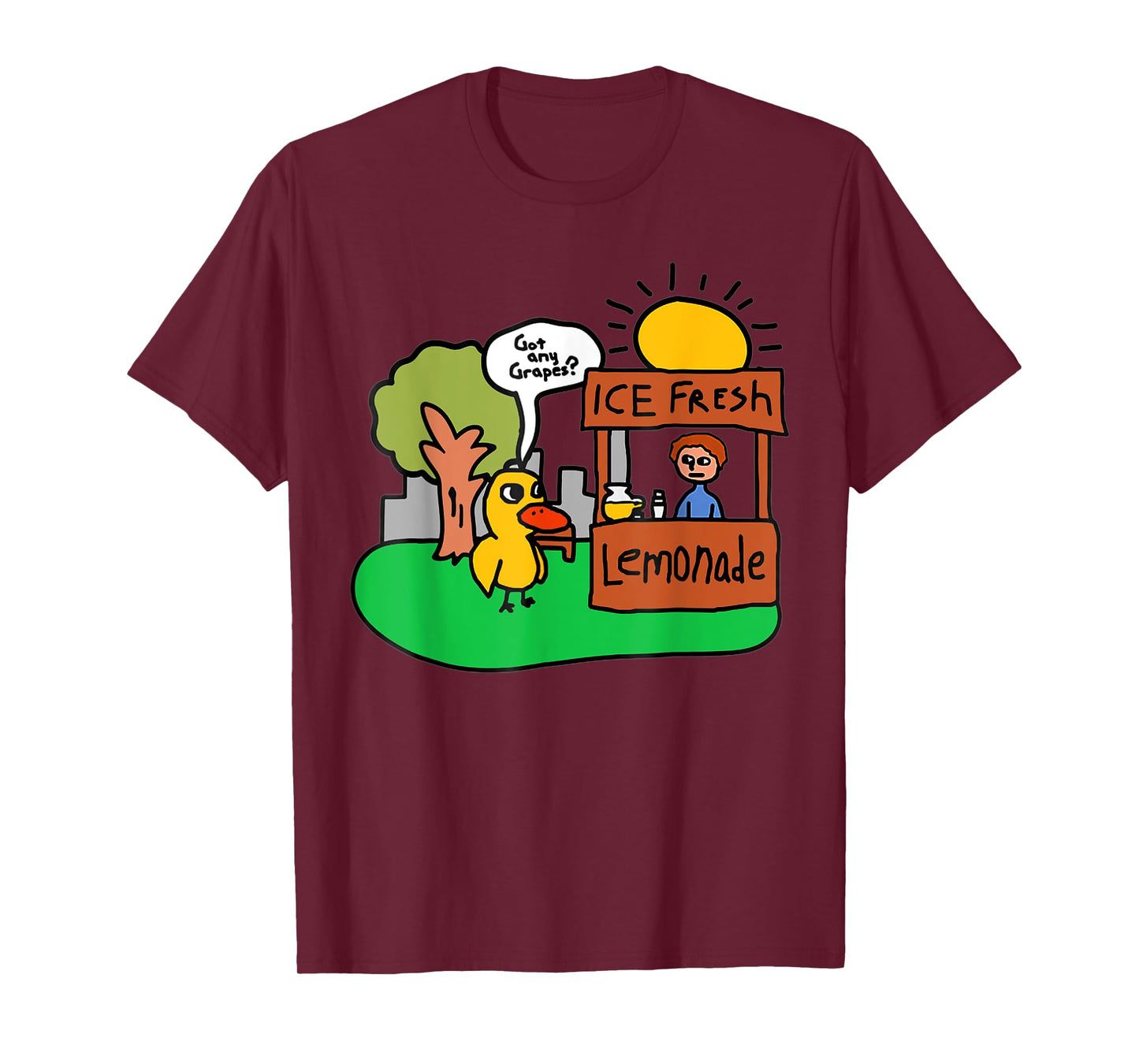 Ice Fresh Lemonade Got Any Grapes Duck Funny Gift T-Shirt