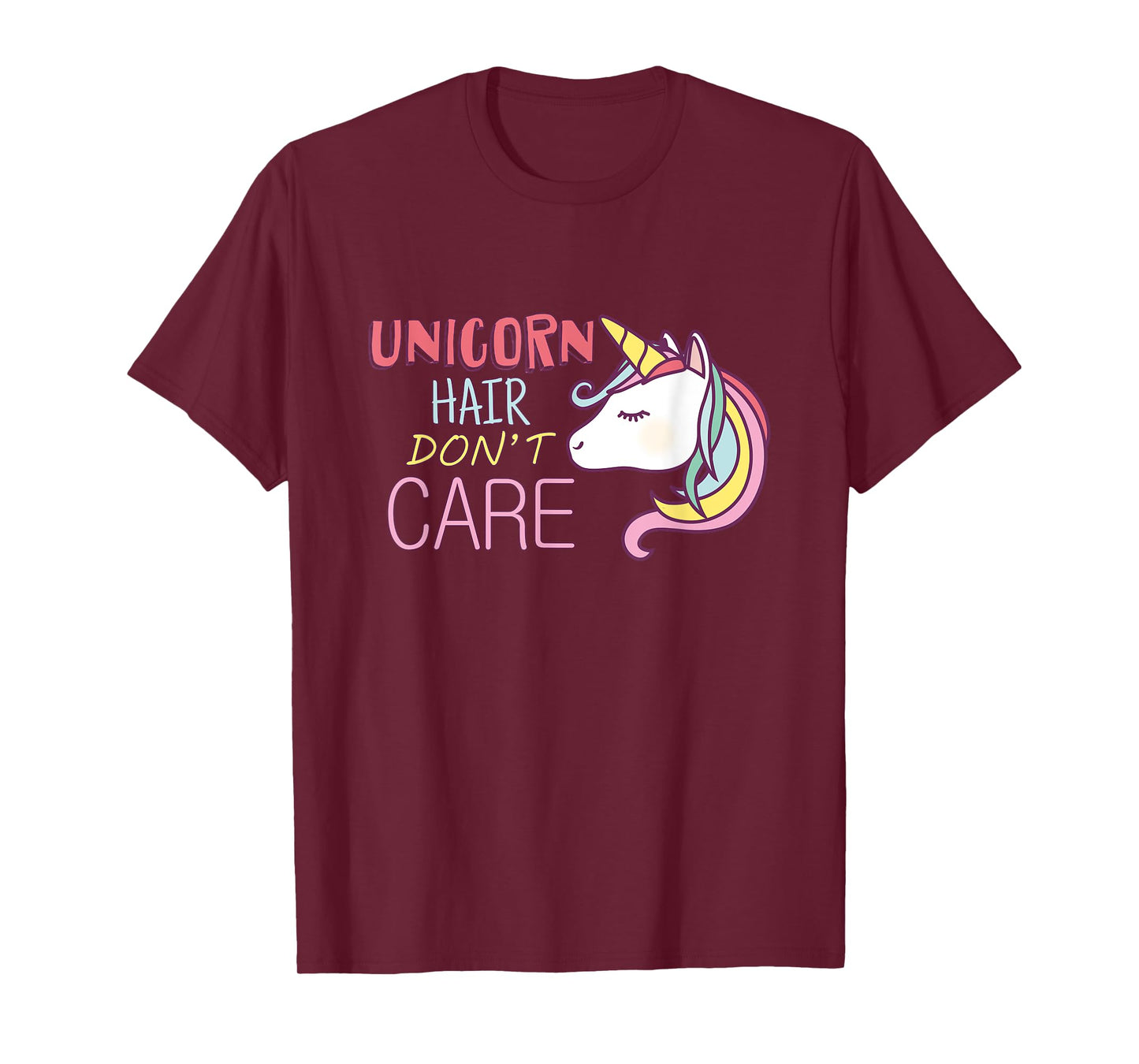 Unicorn Hair Don't Care T-Shirt Cool Unicorn Tshirt