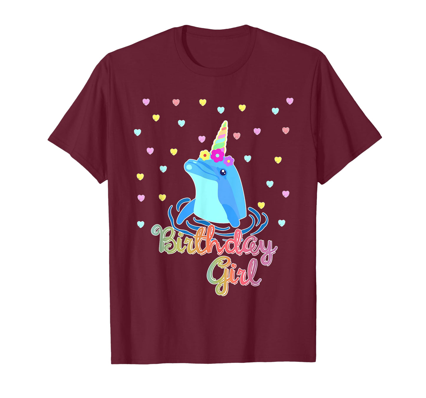 Dolphin Unicorn Birthday Party Outfit T-Shirt