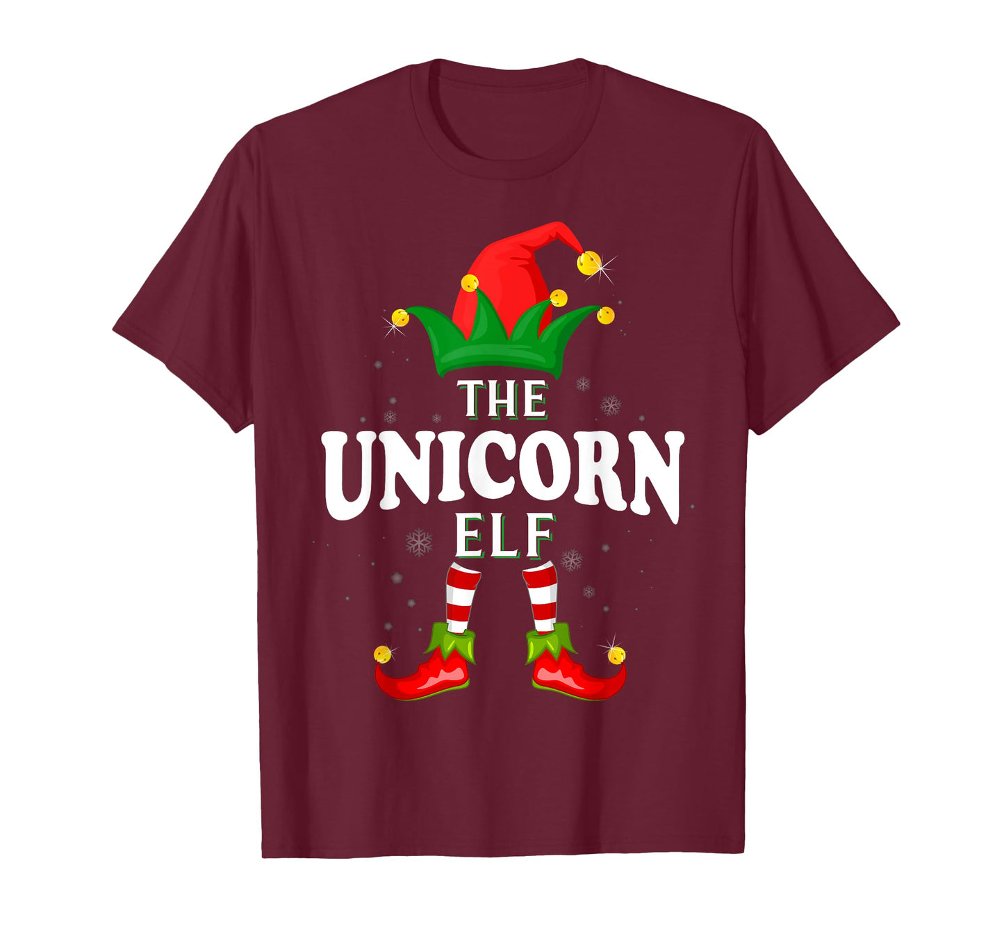 Xmas Unicorn Elf Family Matching Christmas Pajama T-Shirt