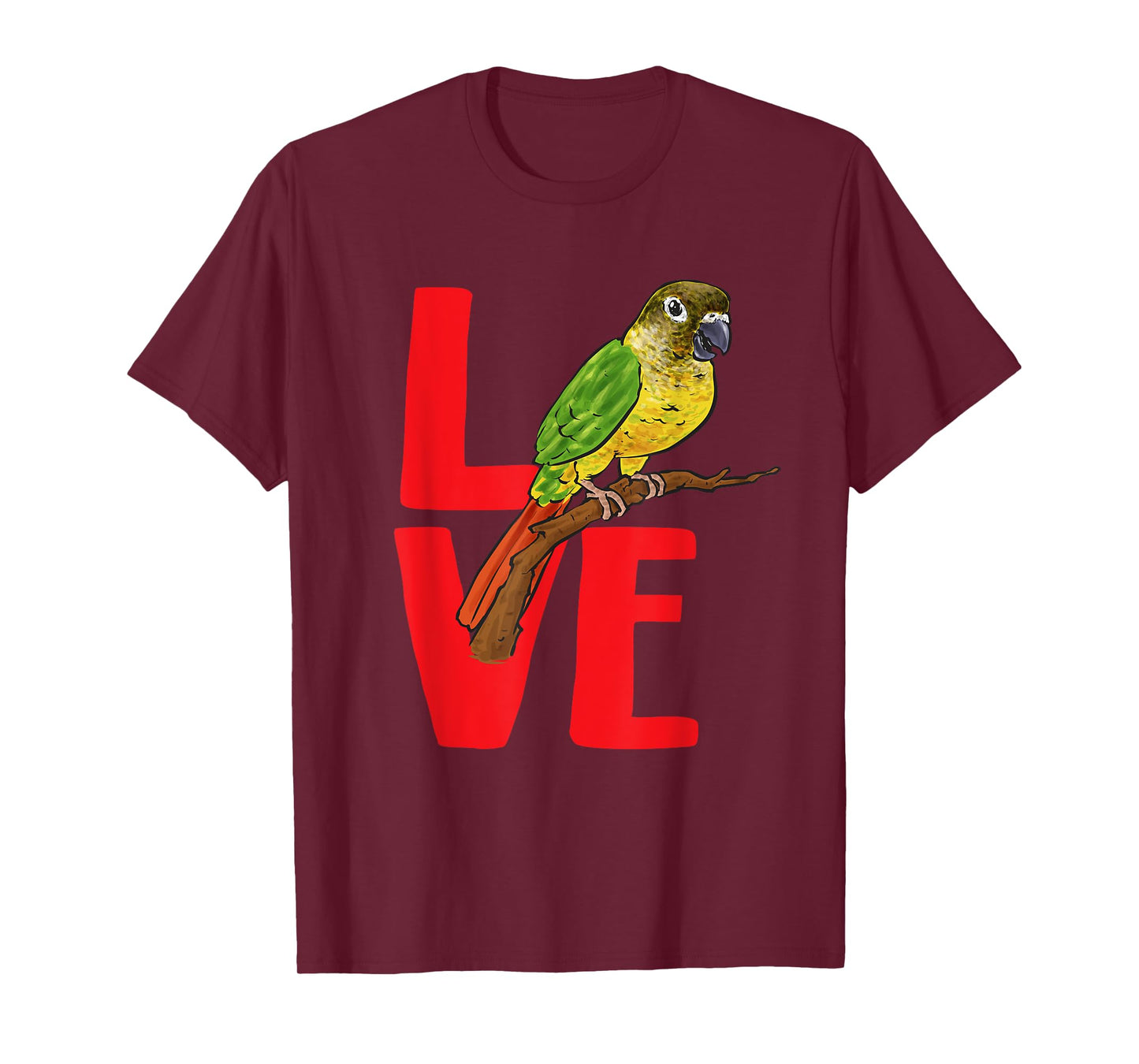 Green Cheek Conure Love Parrot Bird Conure T-Shirt