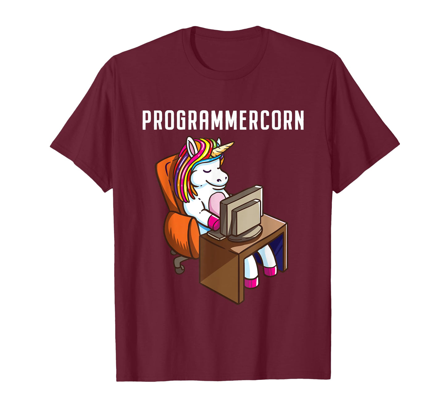 Funny Programmer Unicorn Programming Coding Nerd Girls Gift T-Shirt