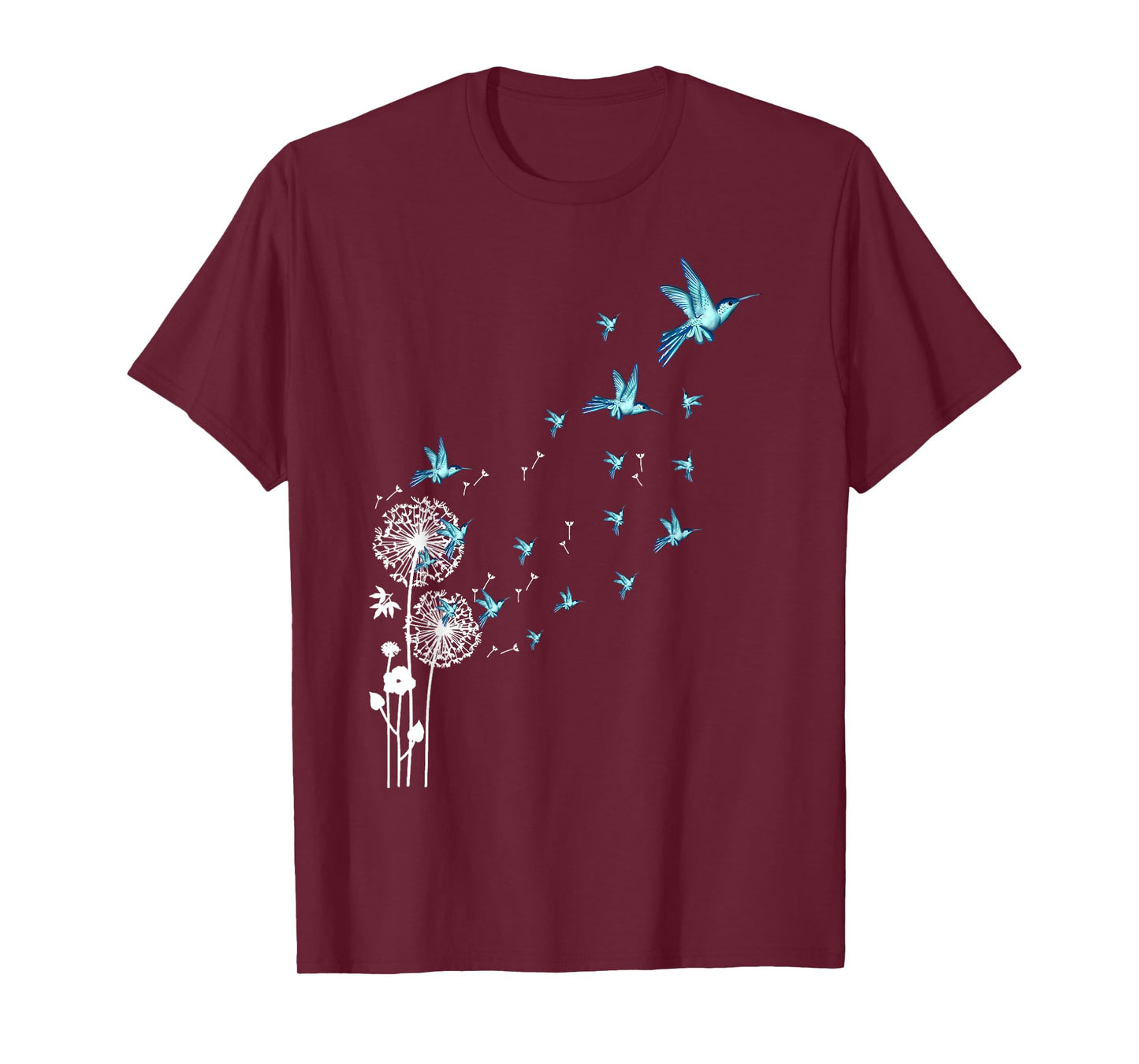 Cute Dandelion hummingbird bird motif bird of paradise T-Shirt