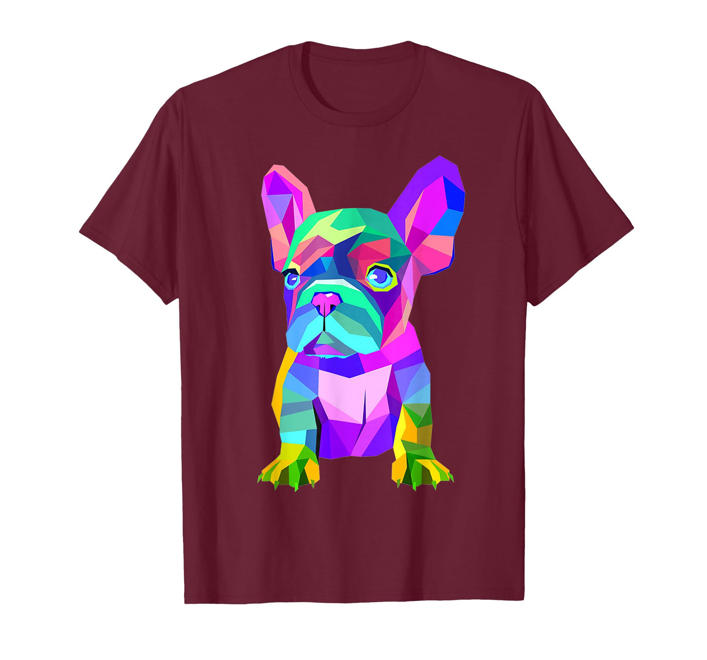Colored Dog Frenchie Breed, Cute French Bulldog T-Shirt