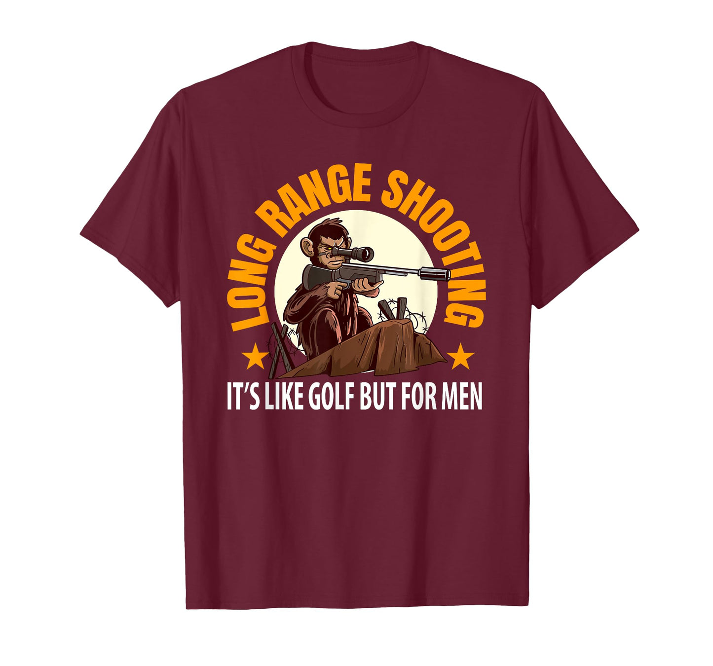 Long Range Shooting Its Like Golf But For Men T-Shirt