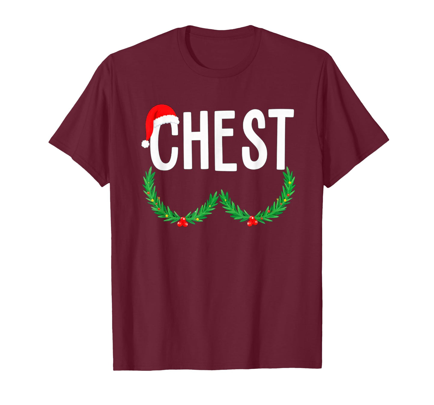 Chest Nuts Matching Chestnuts Funny Christmas Couples Chest T-Shirt