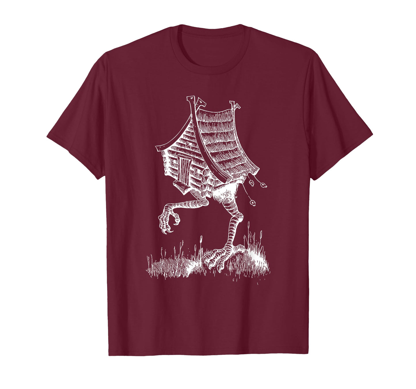 House of Baba Yaga Slavic folklore Russia fairy tale art T-Shirt