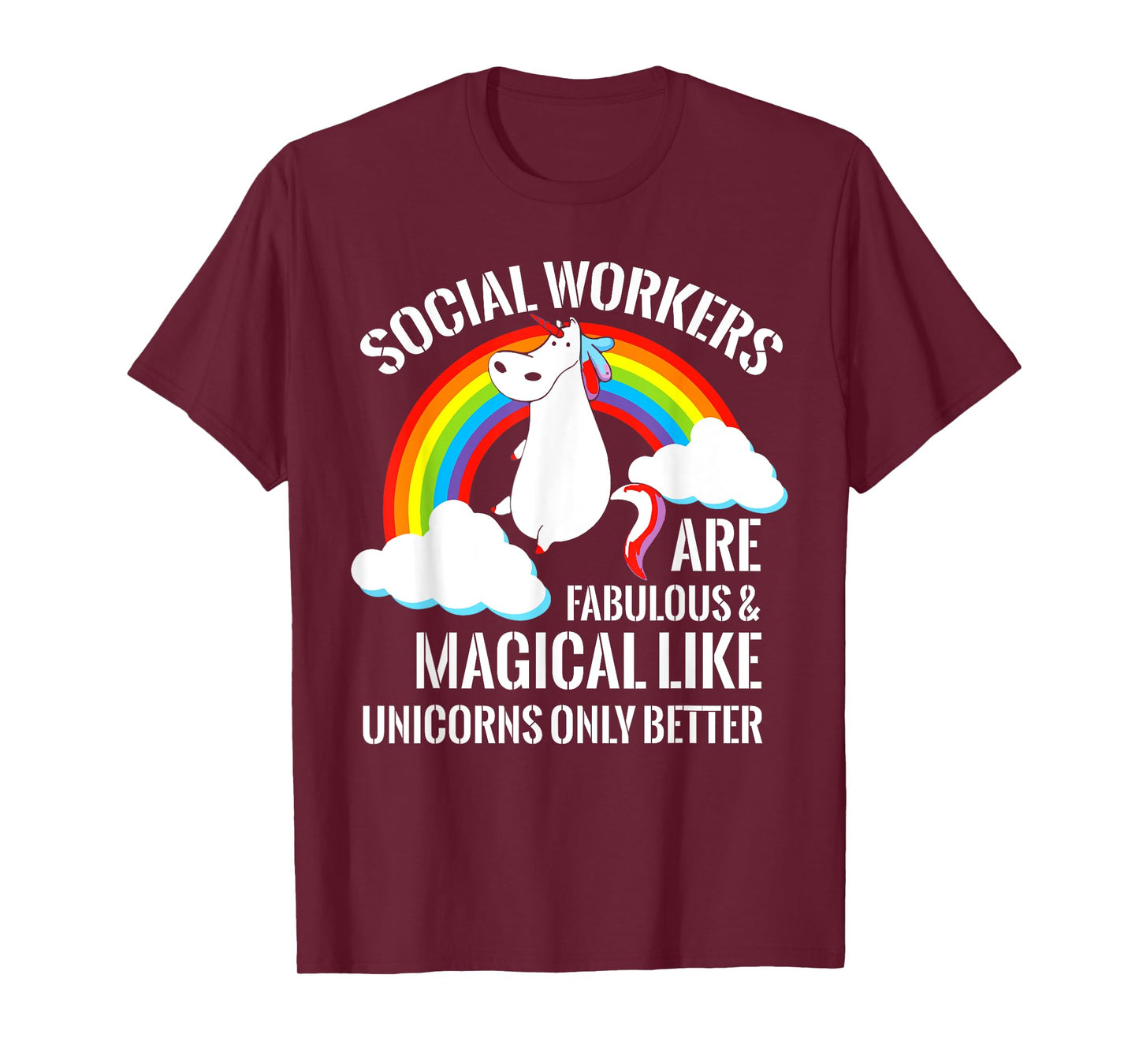 Essential Social Worker Gifts Unicorn Social-Worker Gift T-Shirt