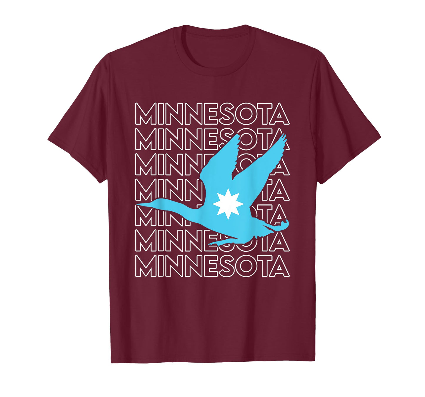 Minnesota State Loon Souvenir MN State Flag Loon Bird T-Shirt