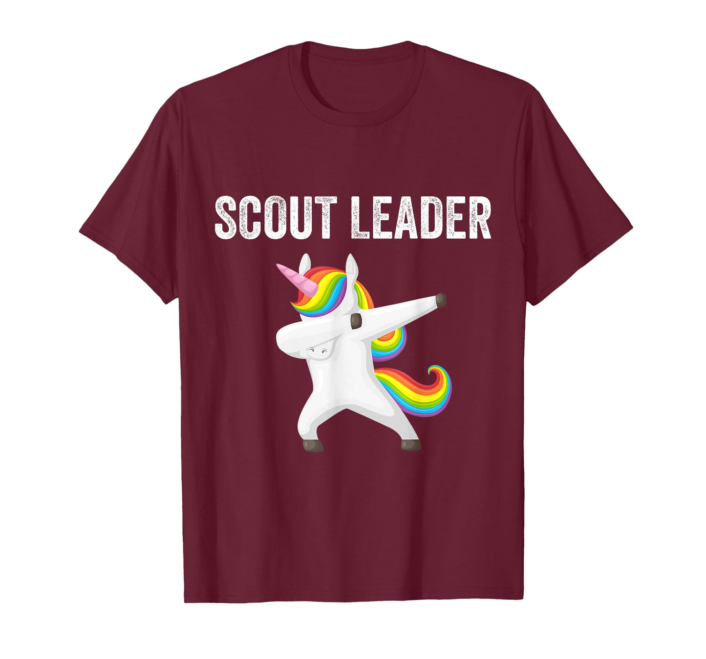 Scout Leader Dabbing Unicorn Funny Scouting Gift T-Shirt
