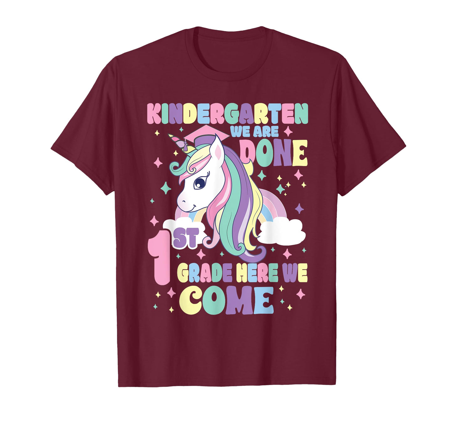 Kindergarten Graduation Magical Unicorn Girls Graduation T-Shirt