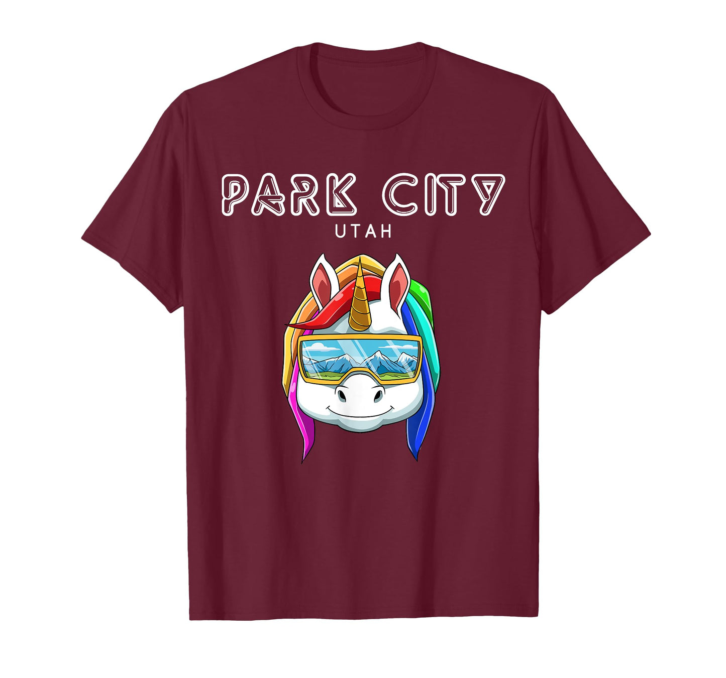 Park City North Utah - Ski and Snowboard Unicorn T-Shirt