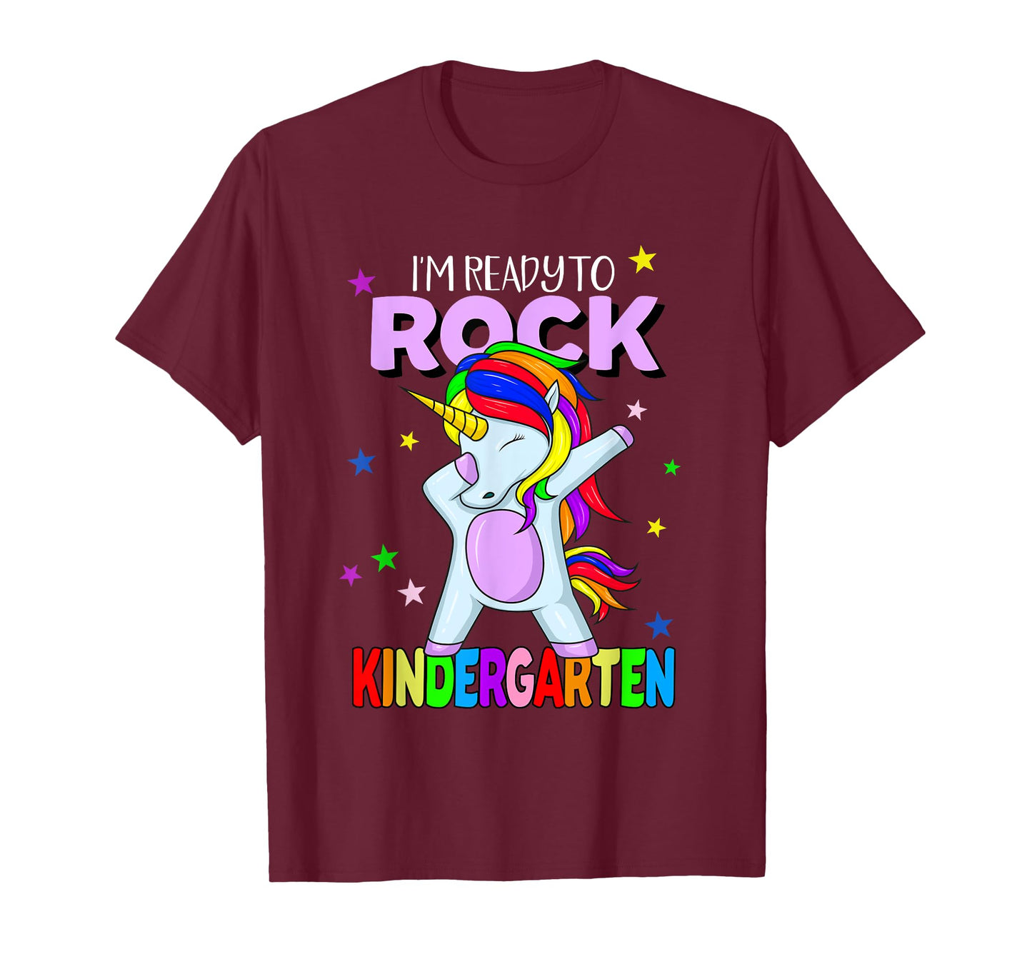 Rock Kindergarten Dabbing Unicorn Girls Back To School T-Shirt