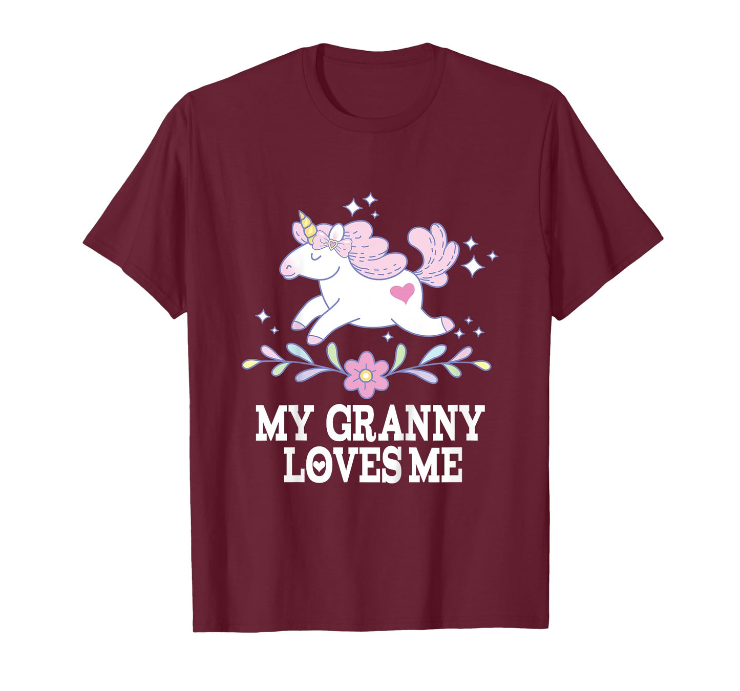 My Granny Loves Me Granddaughter Girl Unicorn T-Shirt