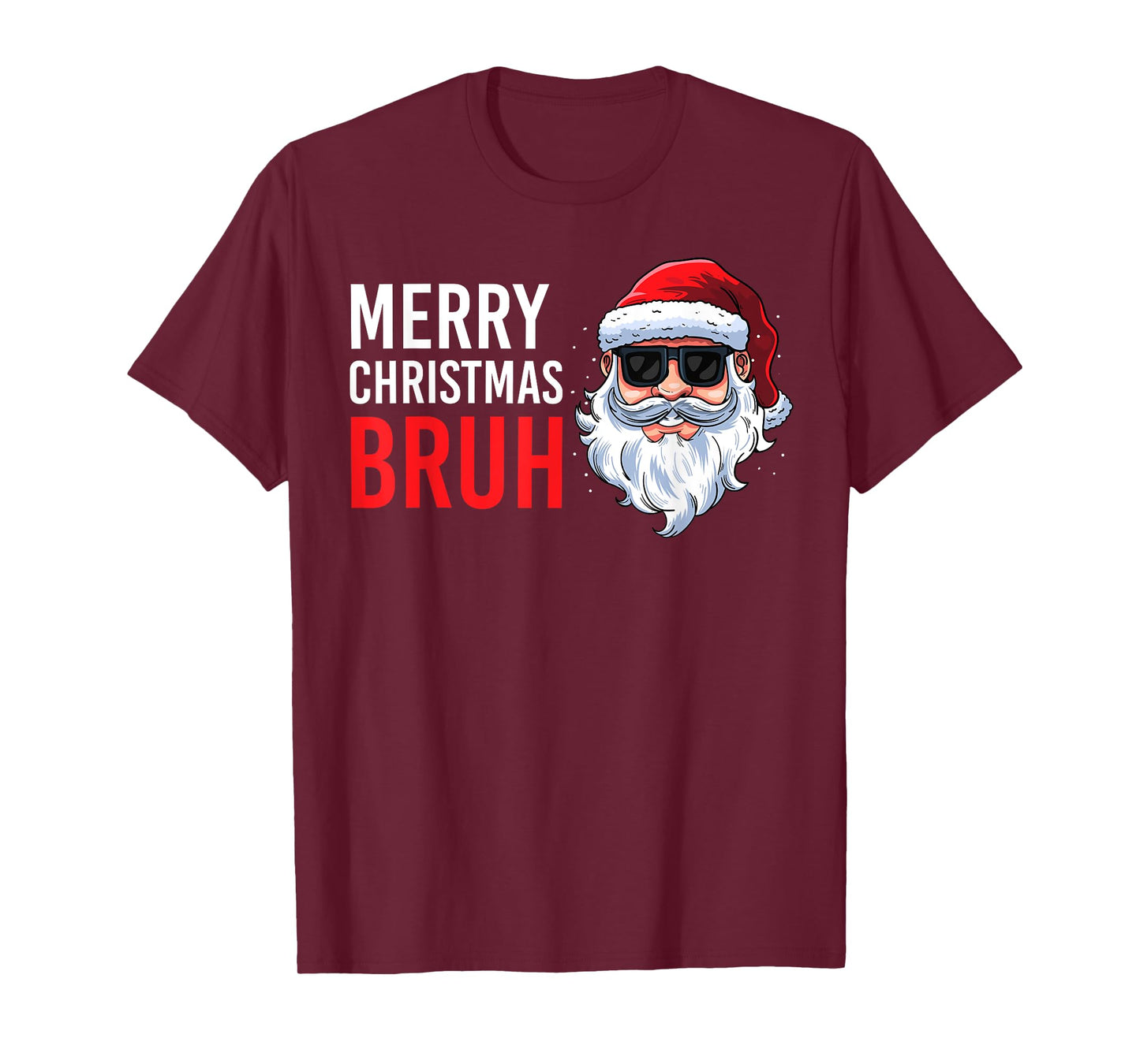 Merry Christmas Bruh Meme Funny Saying for Brother Boys Men T-Shirt