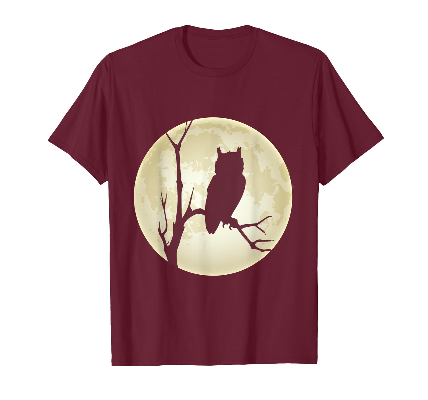 Moon, owl and tree the nocturnal bird in his element T-Shirt