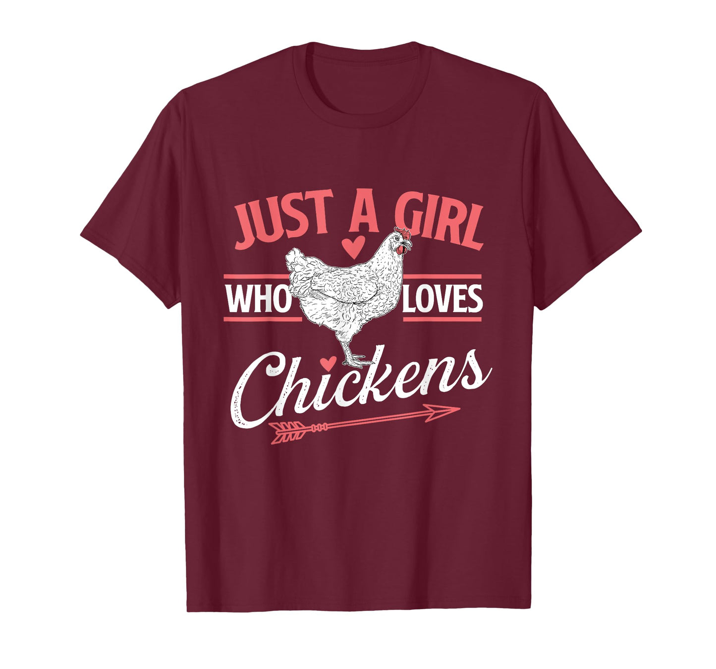 Just A Girl Who Loves Chickens - Chicken Lover Poultry Owner T-Shirt