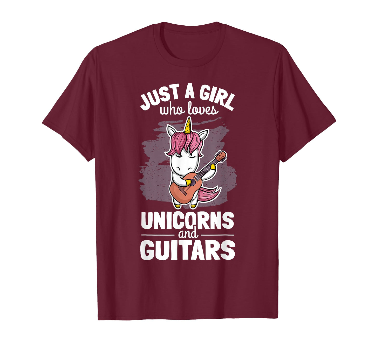Cute Unicorn Guitar Player Woman Magical Girl Guitarist T-Shirt
