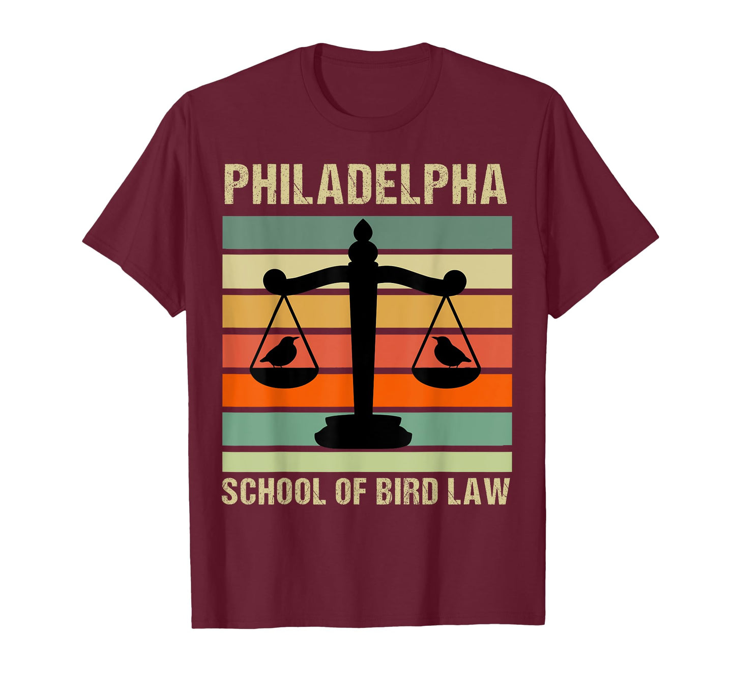 Philadelpha School Of Bird Law Retro Vintage T-Shirt