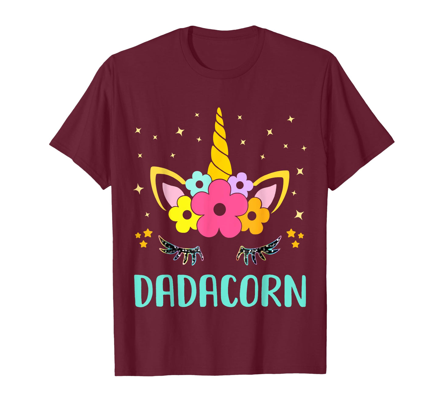 Dadacorn Dadicorn Daddycorn Unicorn Dad kids Fathers Day Tee T-Shirt