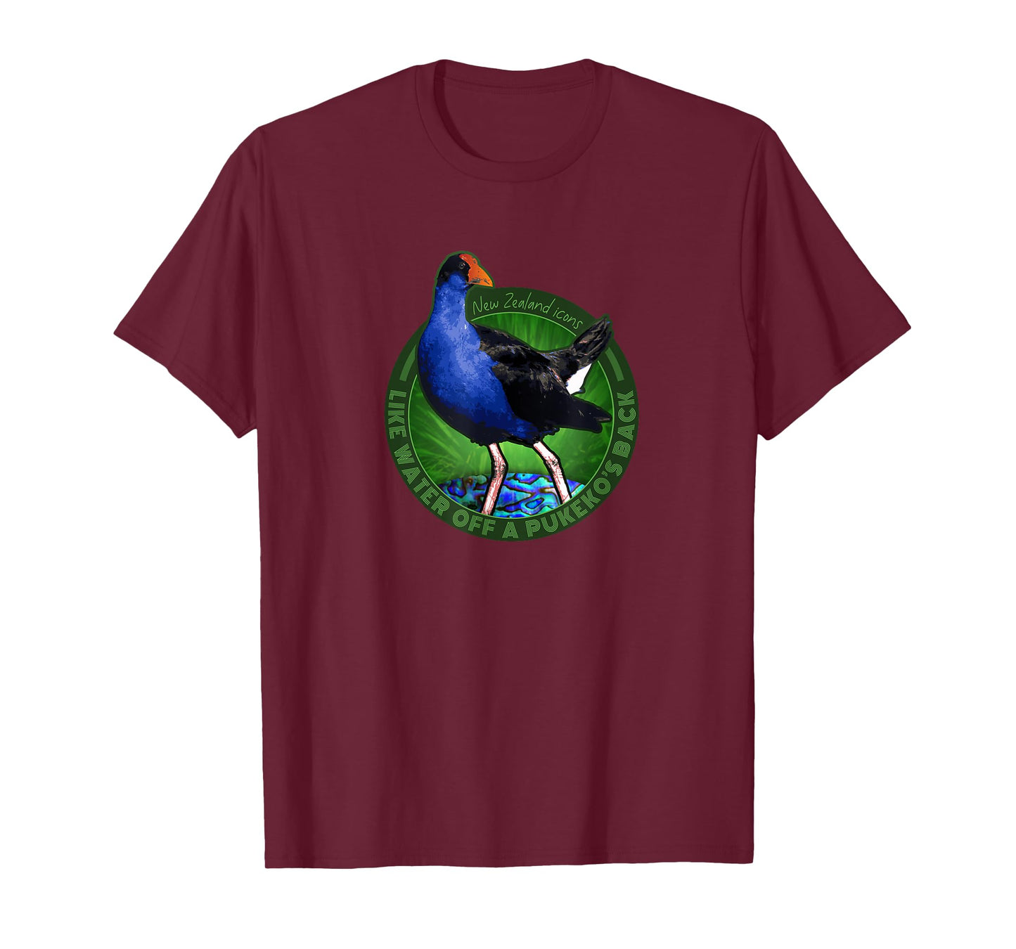WATER OFF A PUKEKO BACK NEW ZEALAND KIWI BIRD T-Shirt