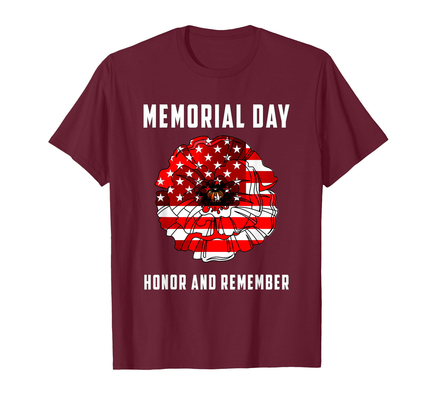 Veterans Day Tshirt Red Poppy Flower USA Memorial Day 2021 T-Shirt