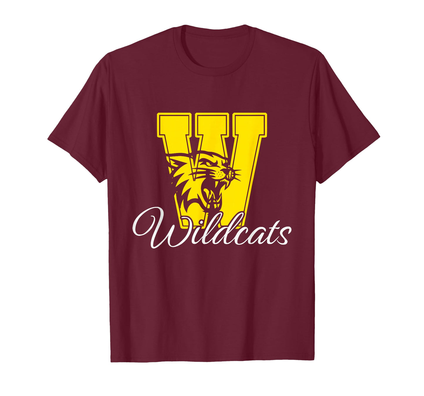 Wildcats Spirit Bold Letter W T-Shirt