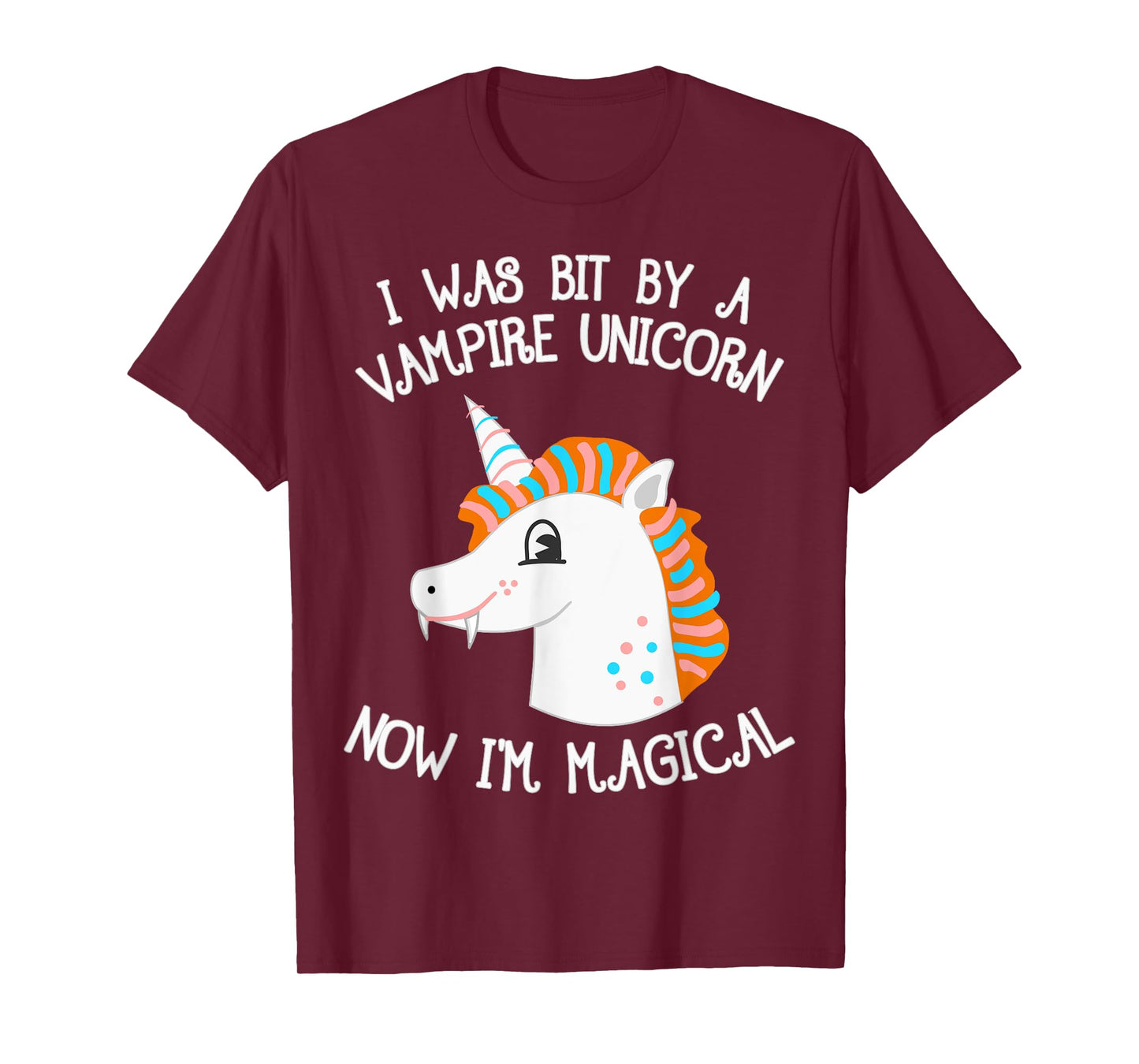 Vampire Unicorn Now I'm Magical Halloween Unicorn T-Shirt