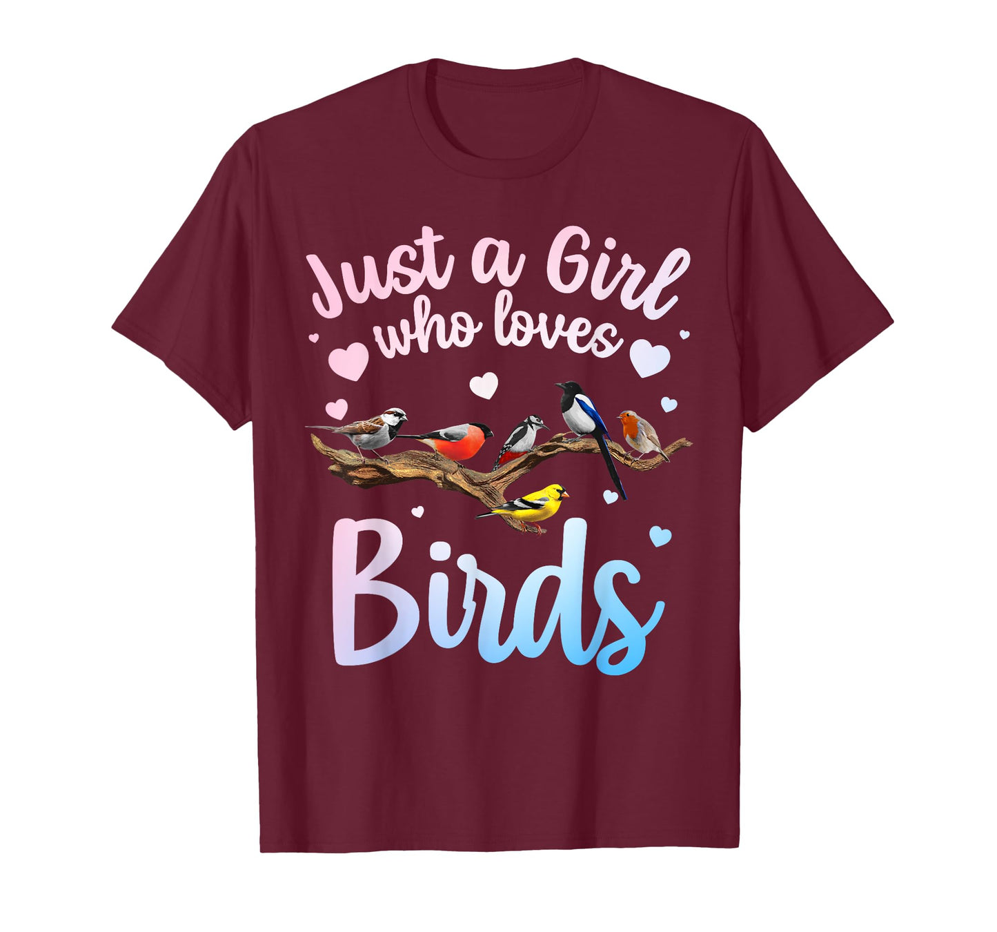 Cool Bird Watcher Art For Women Girls Birding Nerd Birder T-Shirt