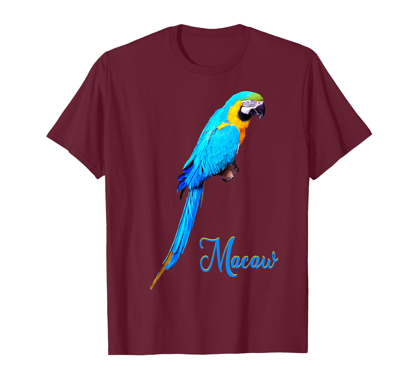 Blue and Gold Macaw Parrot Bird Photo T-Shirt