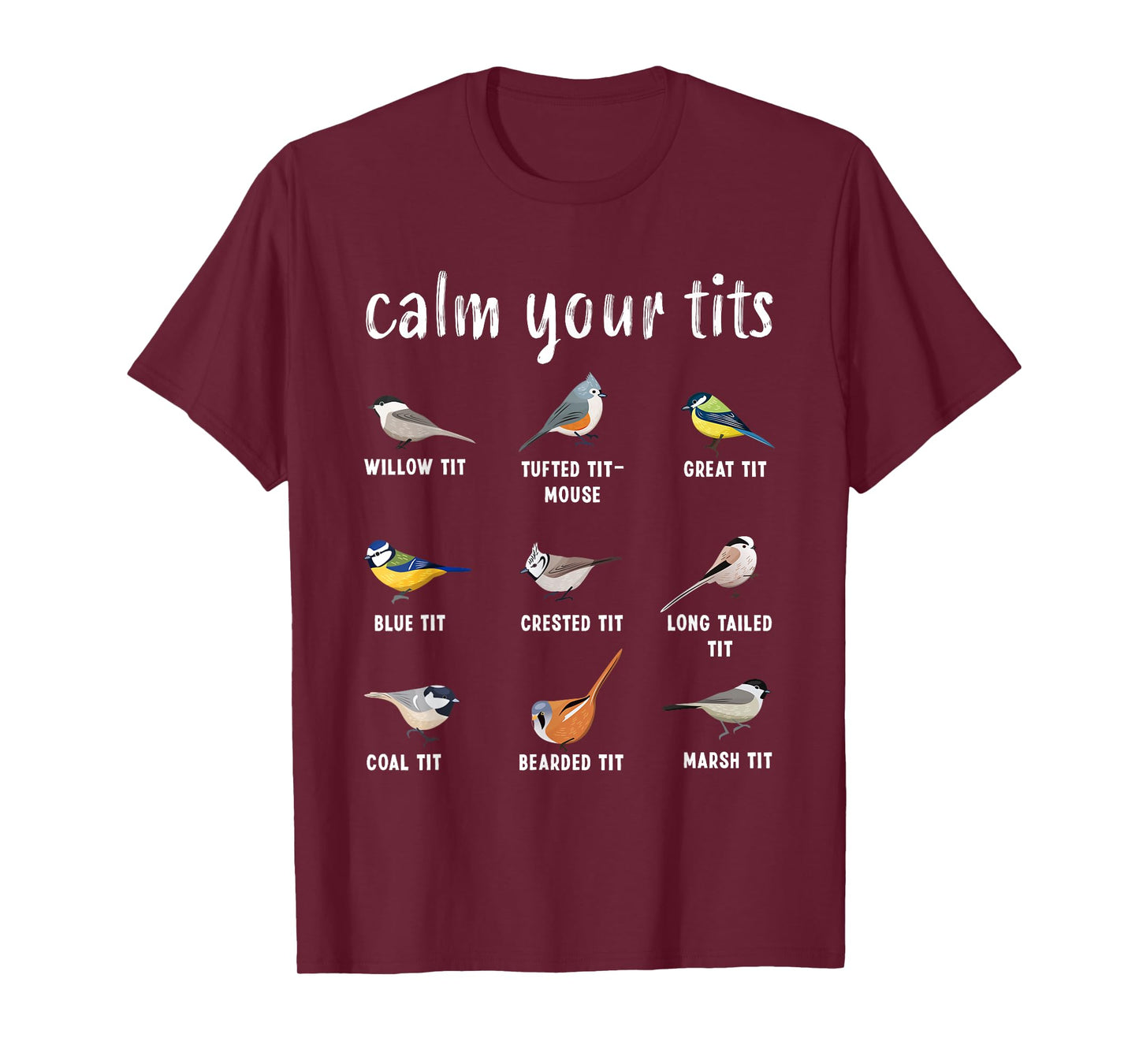 Funny Bird watching Tufted Titmouse Gift T-Shirt