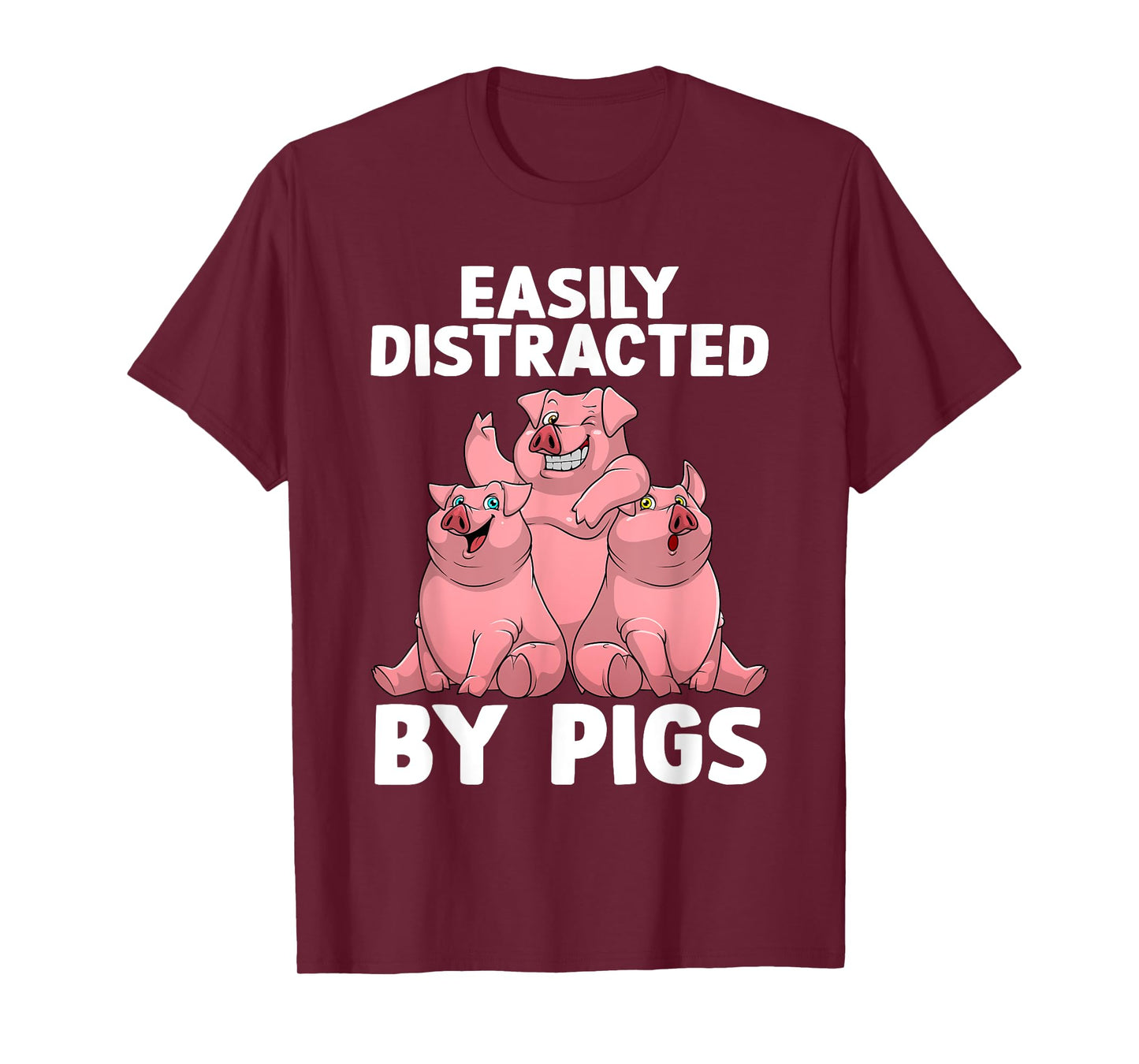 Funny Pig Design For Men Women Kids Farm Animal Pig Lovers T-Shirt