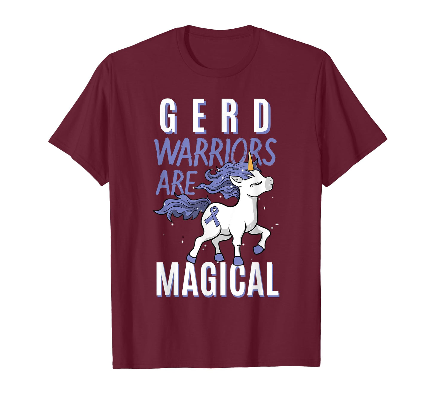 GERD Warrior Gastroesophageal Reflux Disease Unicorn Lover T-Shirt