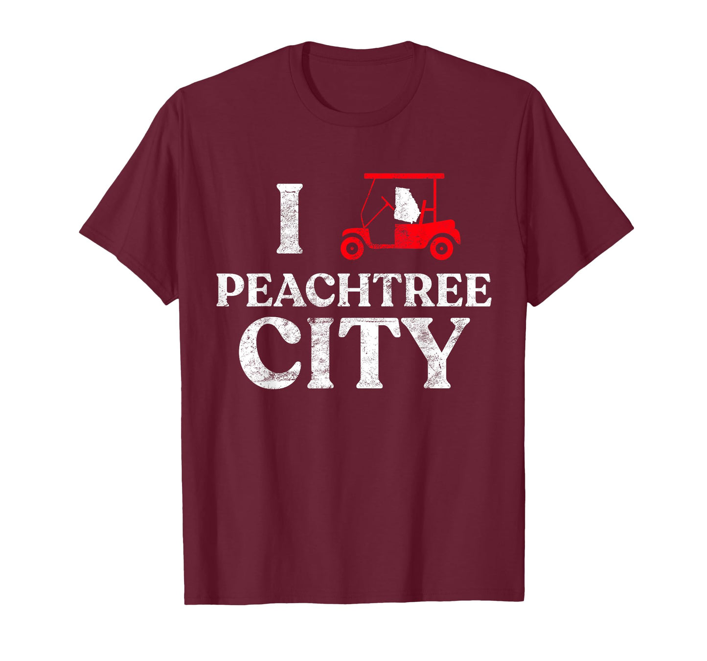 Peachtree City GA T Shirt Funny Golf Cart Shirt Georgia Tee T-Shirt