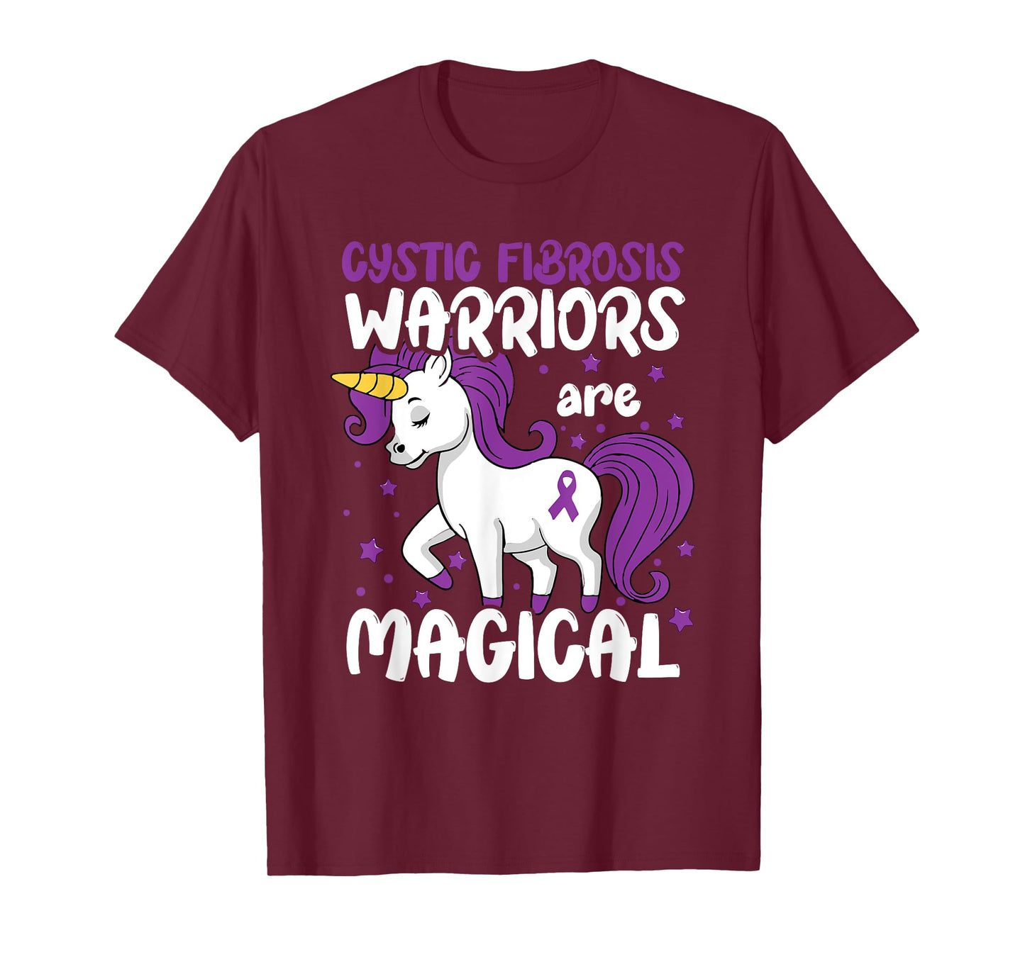 Cystic Fibrosis Warrior Purple Cystic Fibrosis Awareness T-Shirt