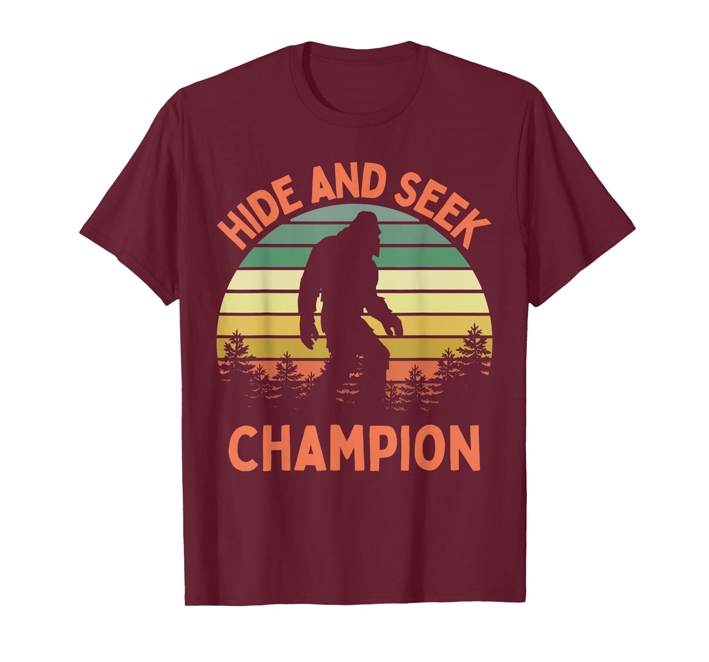 Hide And Seek Champion Sasquatch Funny Bigfoot T-Shirt