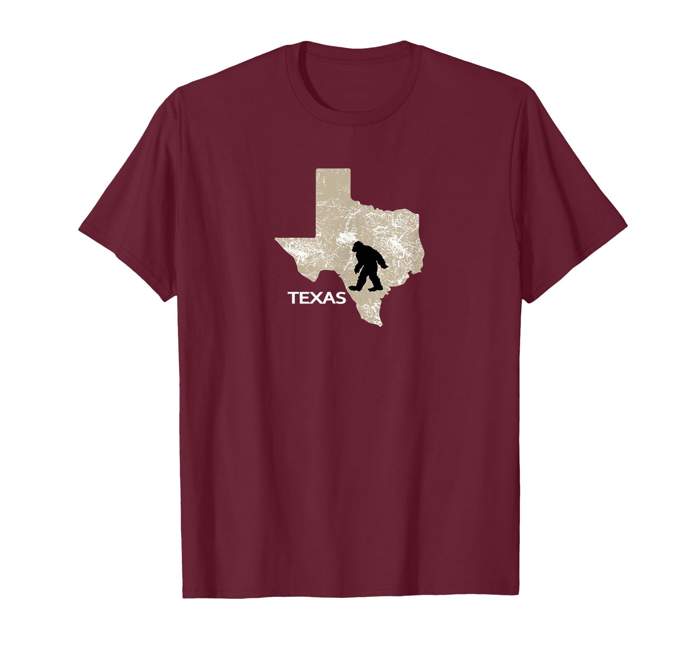 Funny Bigfoot I Believe Loves Texas TX Sasquatch T-Shirt