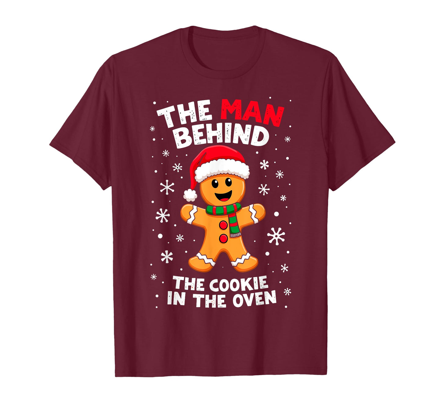 Christmas Funny Gingerbread Joke The Cookie in the Oven T-Shirt