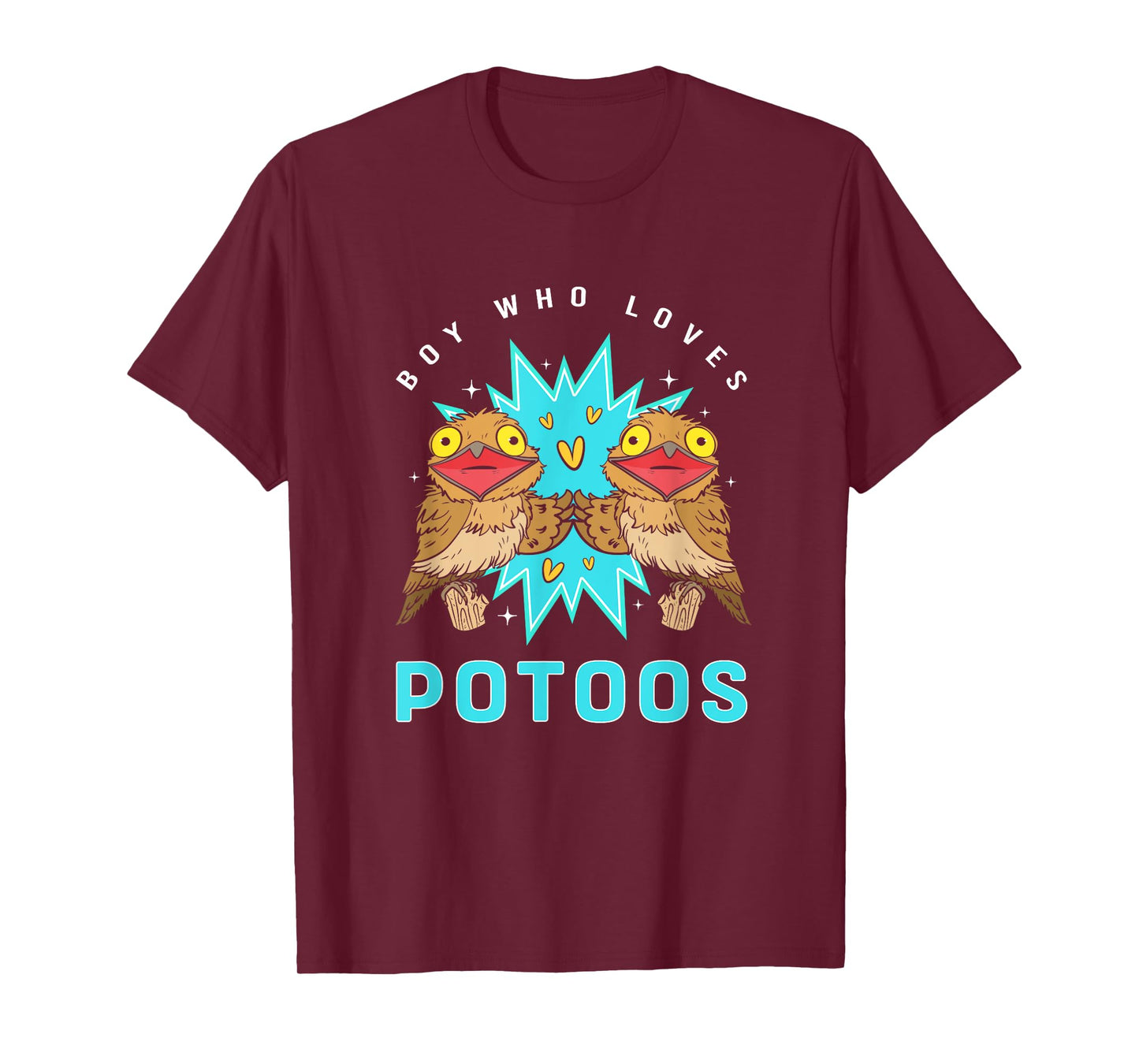 Funny Potoo Bird Lover Boy Who Loves Potoos T-Shirt