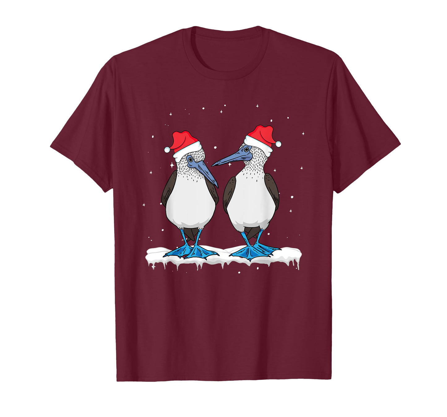 Seabirds Blue-footed Booby Bird Lover Christmas T-Shirt