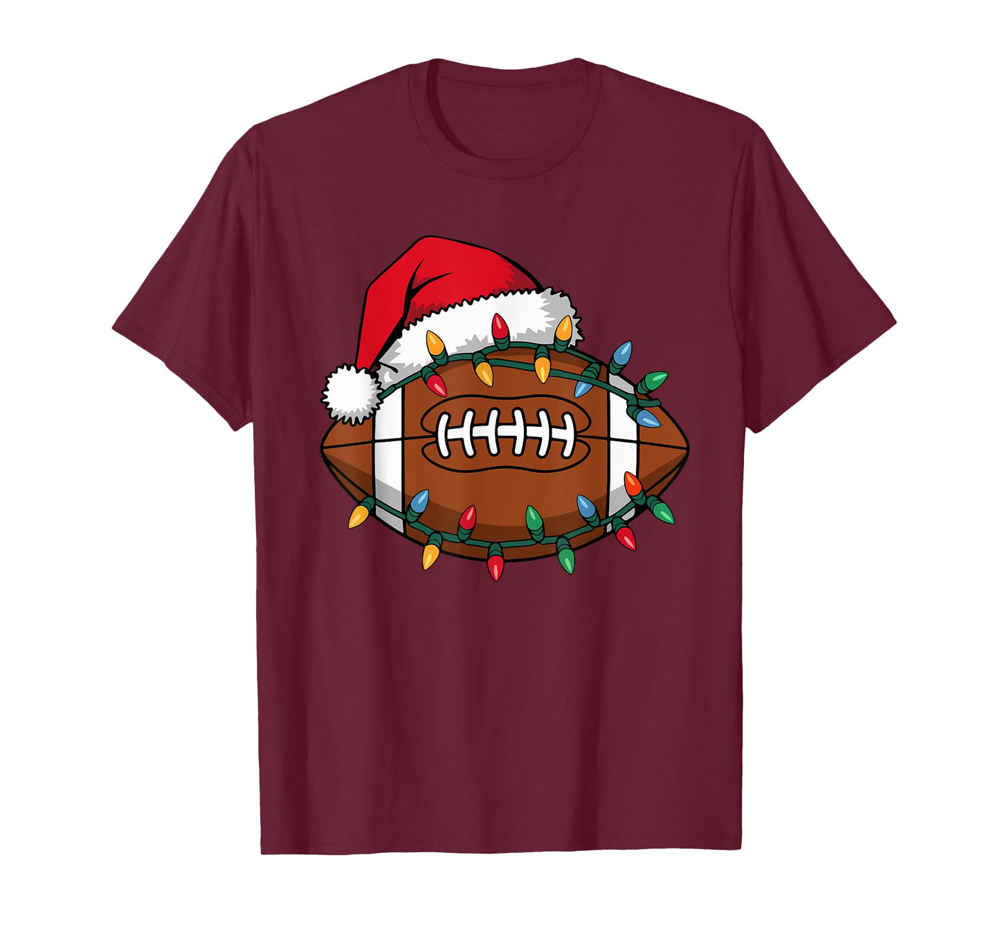 Boys Christmas Football Kids Football Christmas Women Men T-Shirt