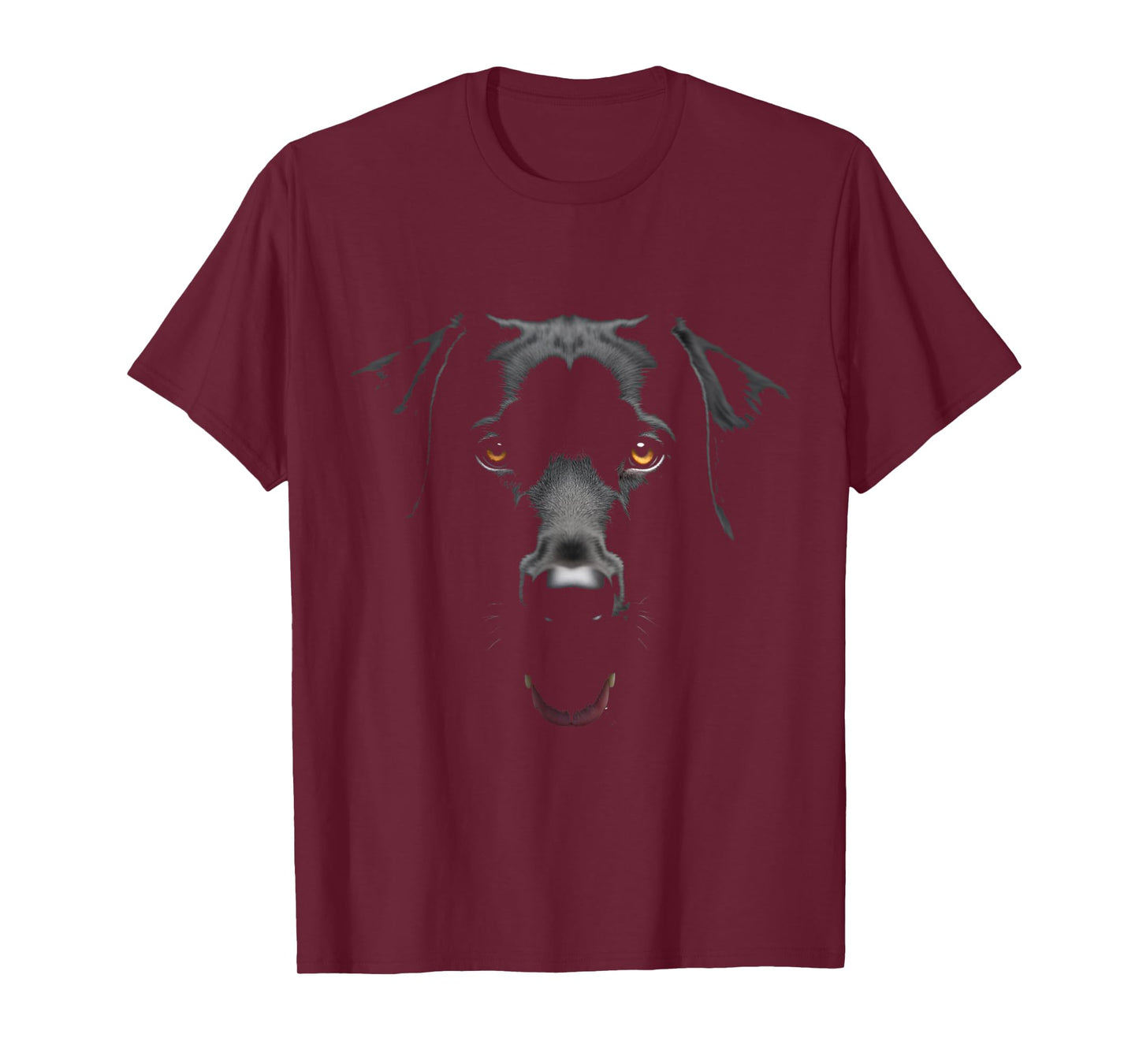 Black Labrador Retriever Dog Lab Face T-Shirt