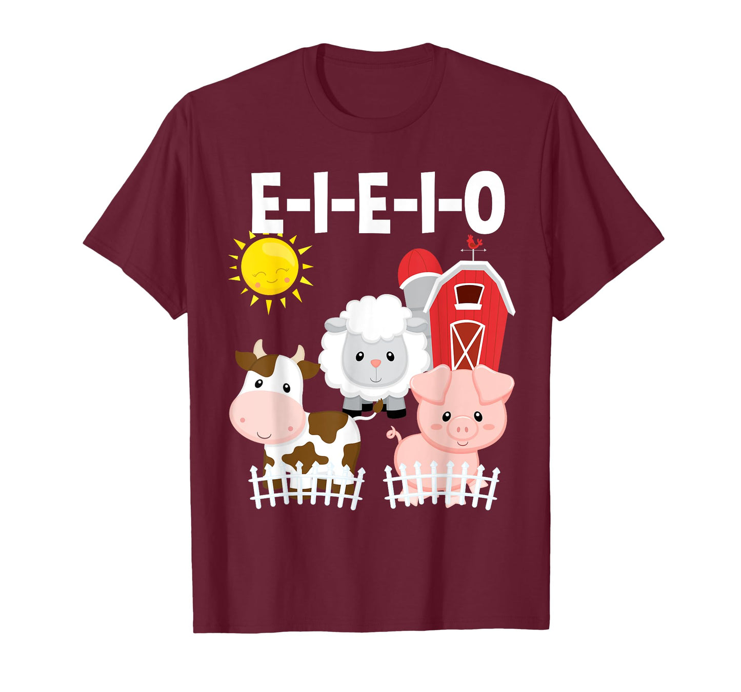 Toddler Kids Old MacDonald Had a Farm E-I-E-I-O Nursery Song T-Shirt