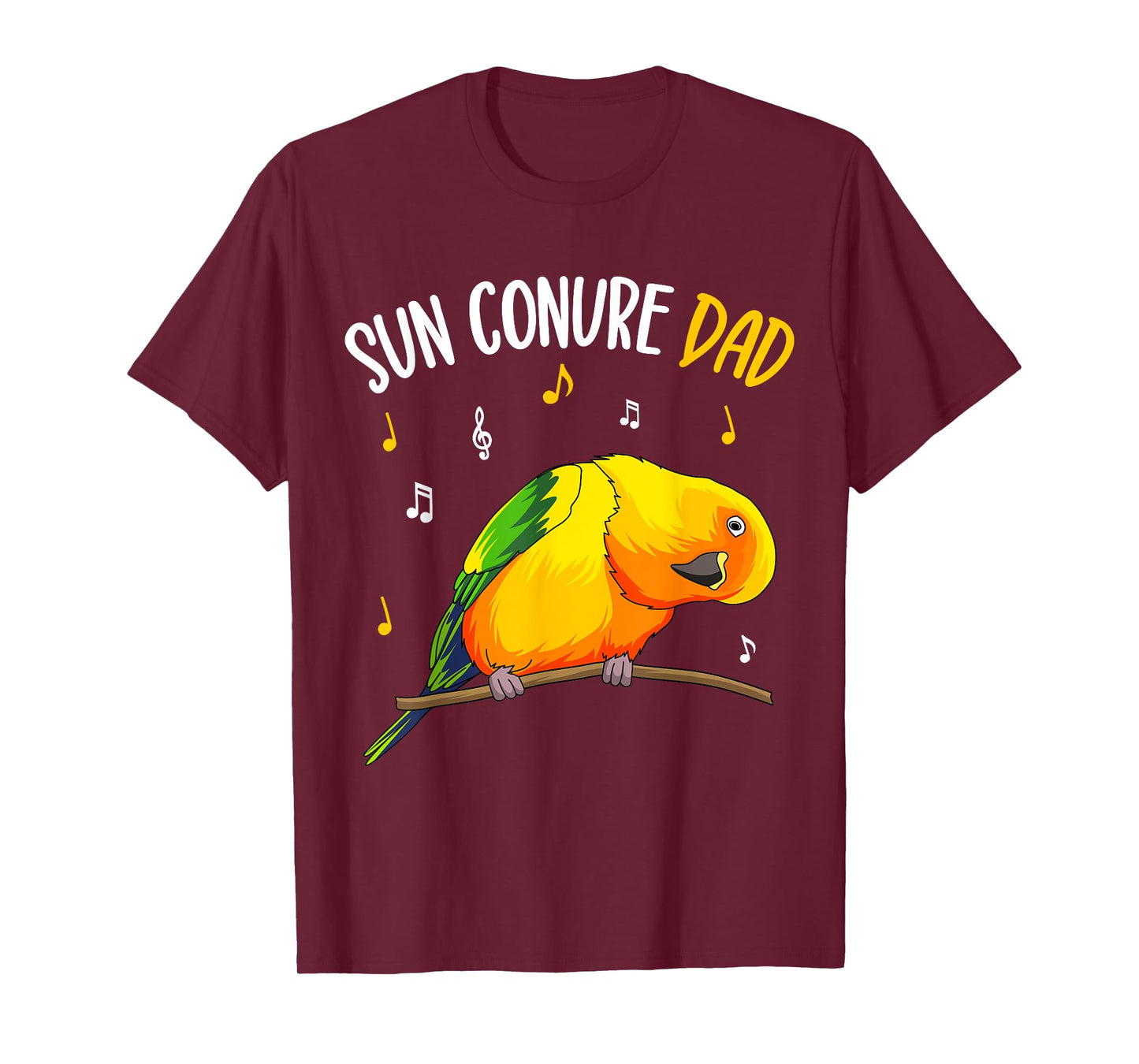 Sun Conure Dad Funny Parrot Bird Lover Men T-Shirt