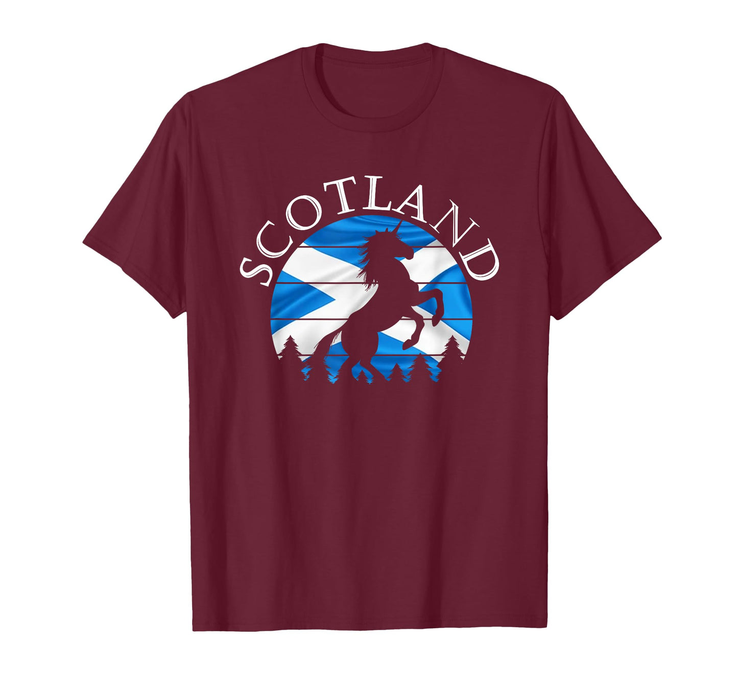 Scottish Pride Scotland Unicorn Scotland Flag Saltire T-Shirt