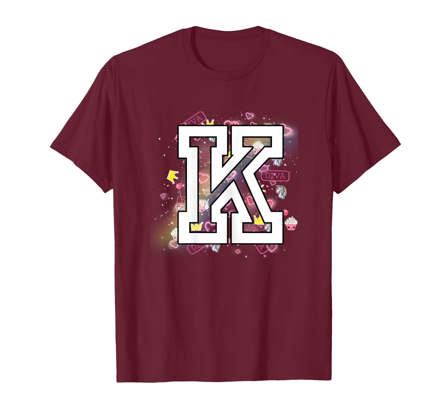 Kids Letter K Clothing For a Girl Who's Name Starts With K T-Shirt
