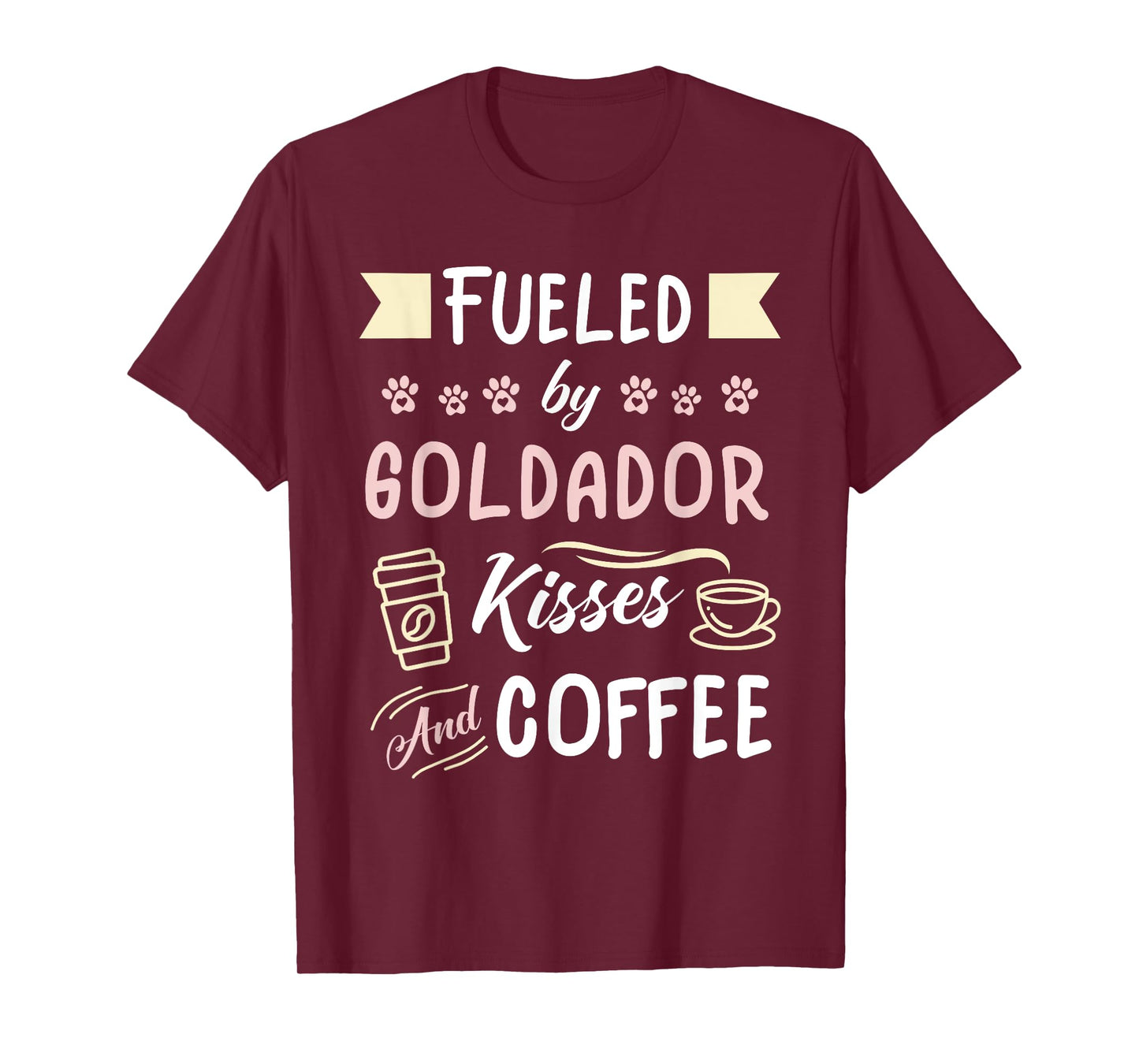 Goldador Mom Coffee Lover Golden Retriever Lab T-Shirt