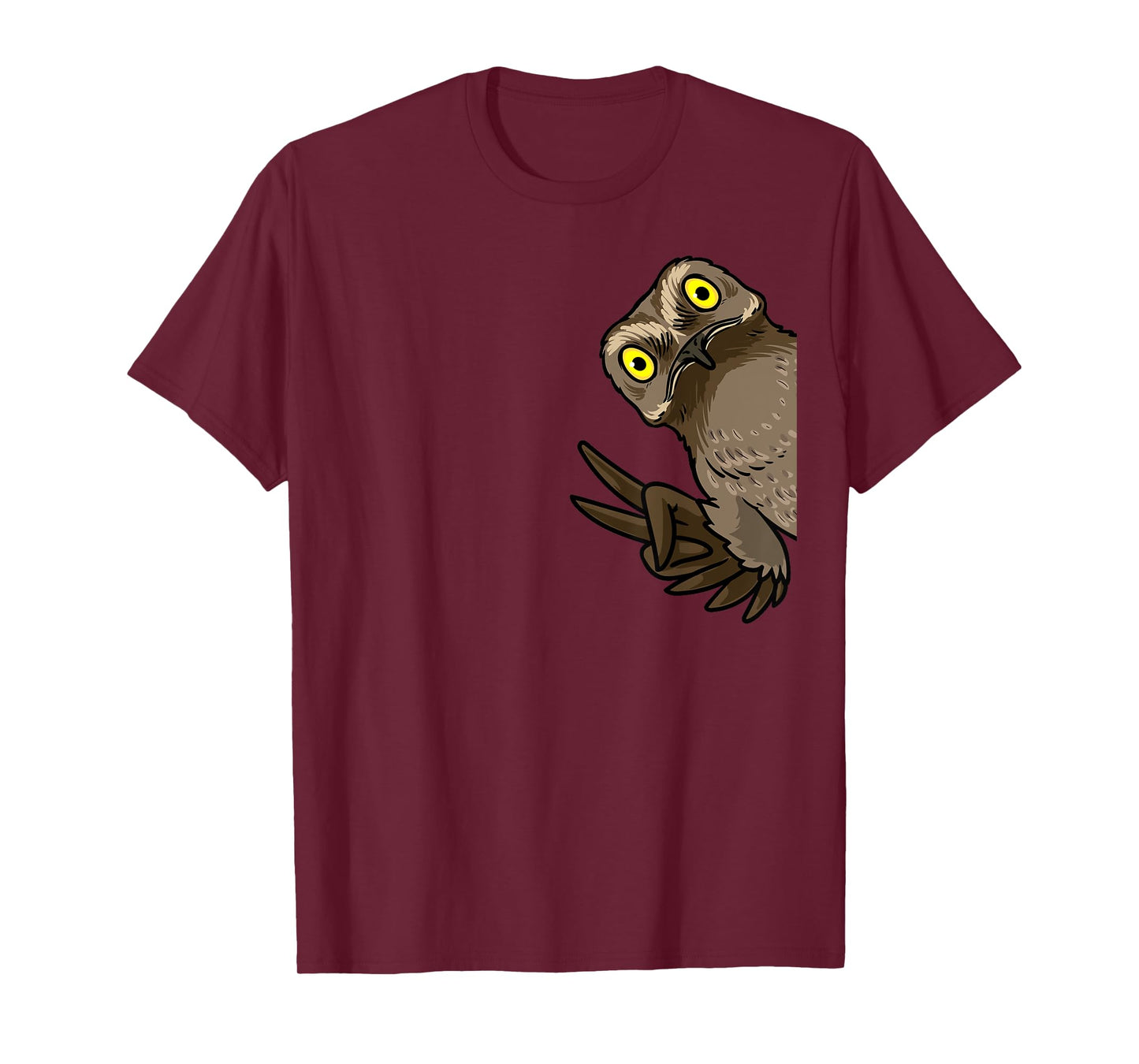 Luvevepotootha Potoo Bird From Side Birder Birding T-Shirt - Unisex-Adults/Kids - Black - Small - Short Sleeve - Modern Animal Print - Cartoon Potoo Graphic