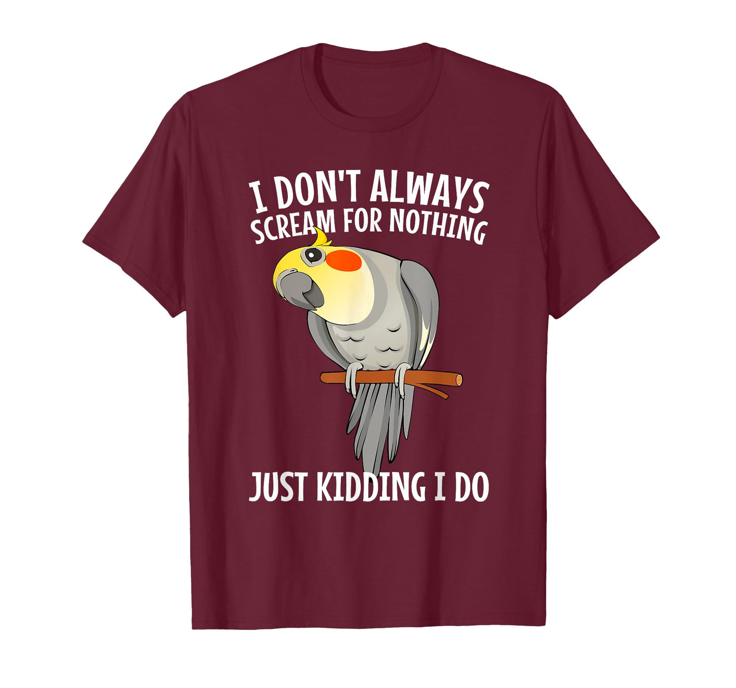 Cute Cockatiel Design For Men Women Parakeet Cockatiel Lover T-Shirt