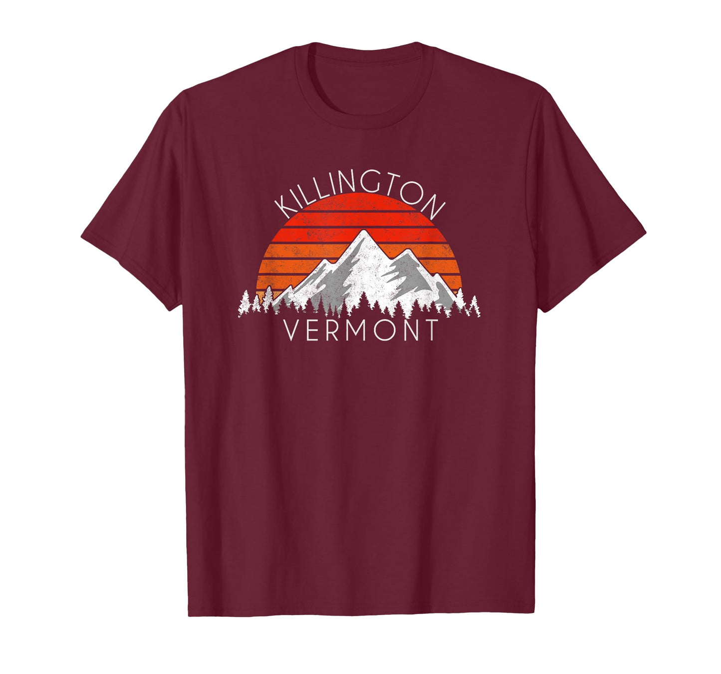 Retro Vintage Killington, Vermont Distressed T-Shirt